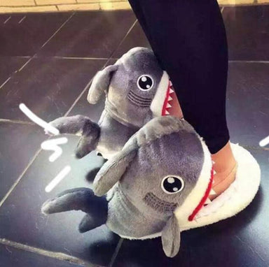 Shark Furry Slippers Original Gift SmartGear Factory